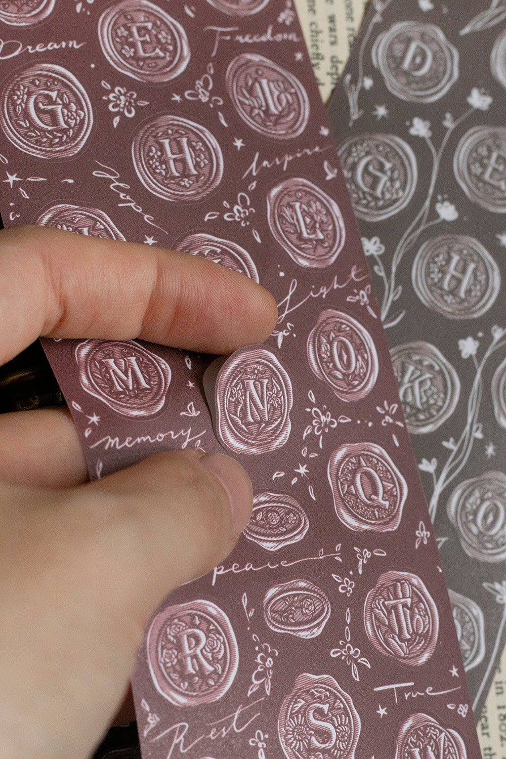 Loidesign Die-cut Style Tape - A-Z Wax Seal Stickers