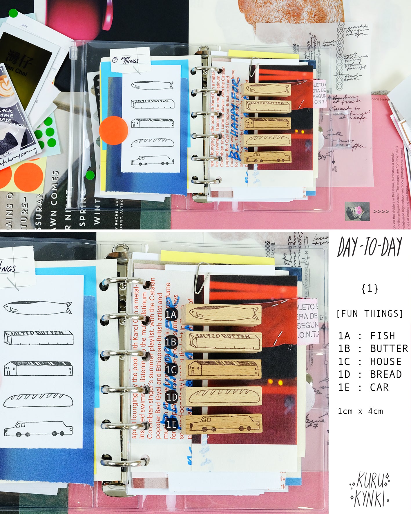 kurukynki FUN THINGS Rubber Stamp - House