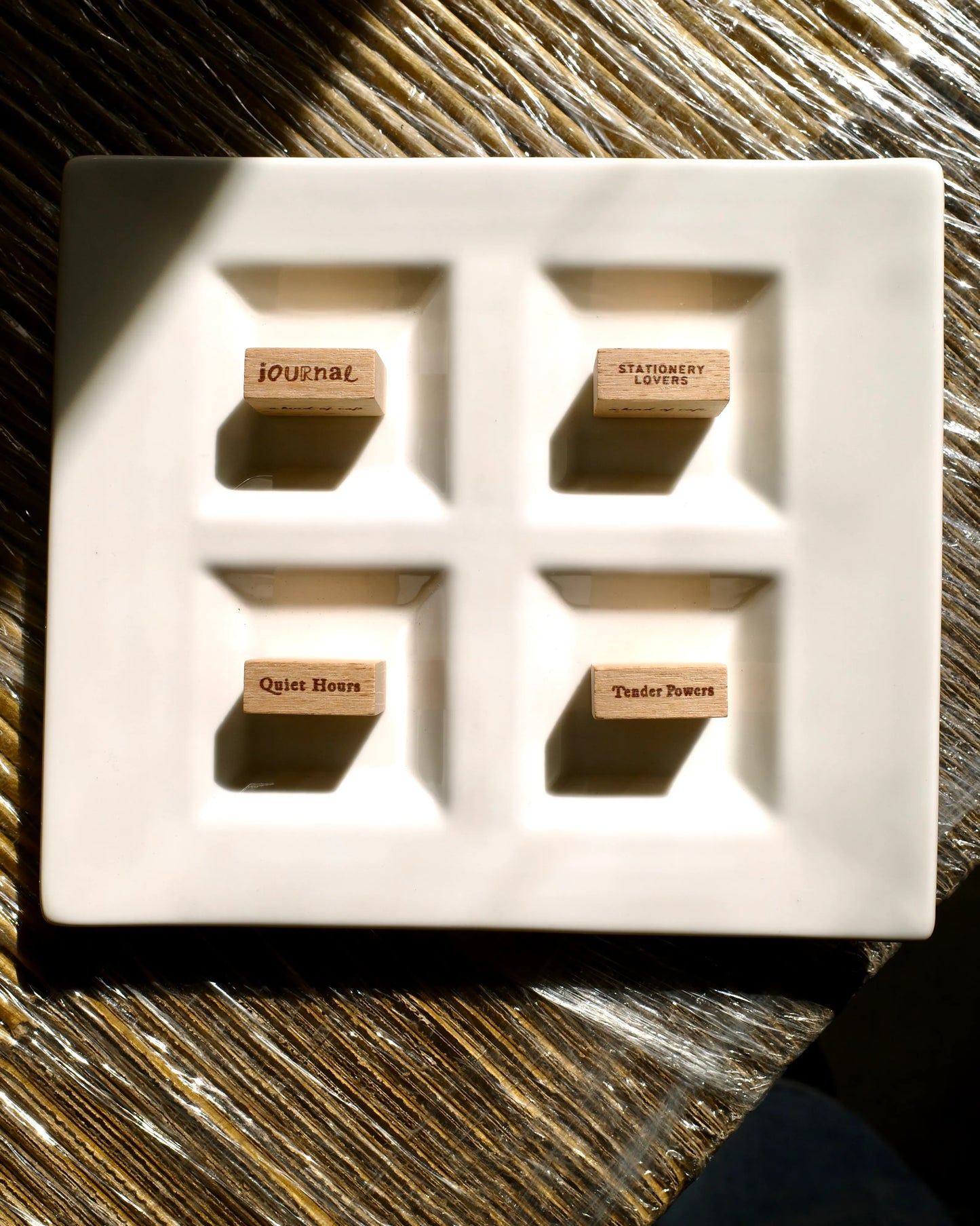 a kind of café Mini Phrase Rubber Stamps - 4 designs