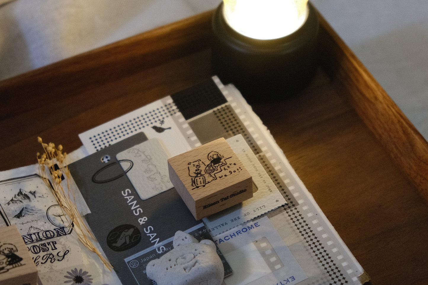 Eileen Tai Rubber Stamp - Bear&Girl Collection - Smaller Size