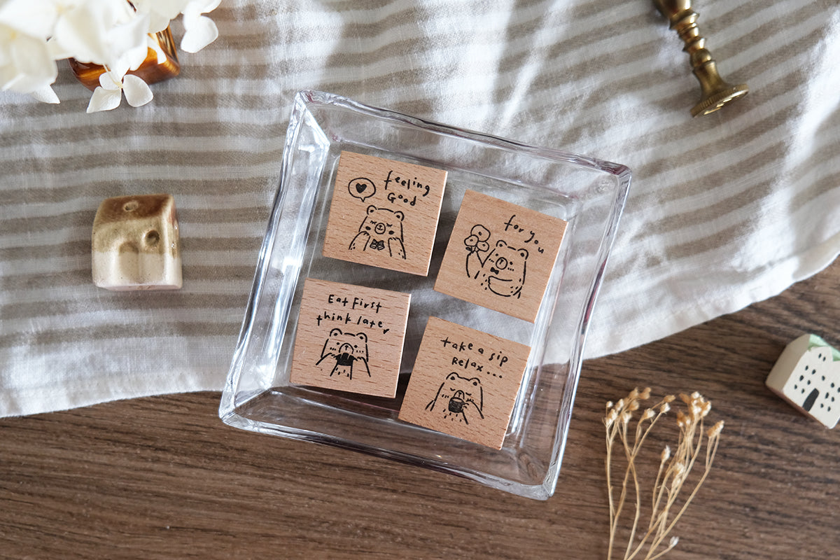 Eileen Tai Rubber Stamp - Beary Ordinary Days II – Pinky Elephant