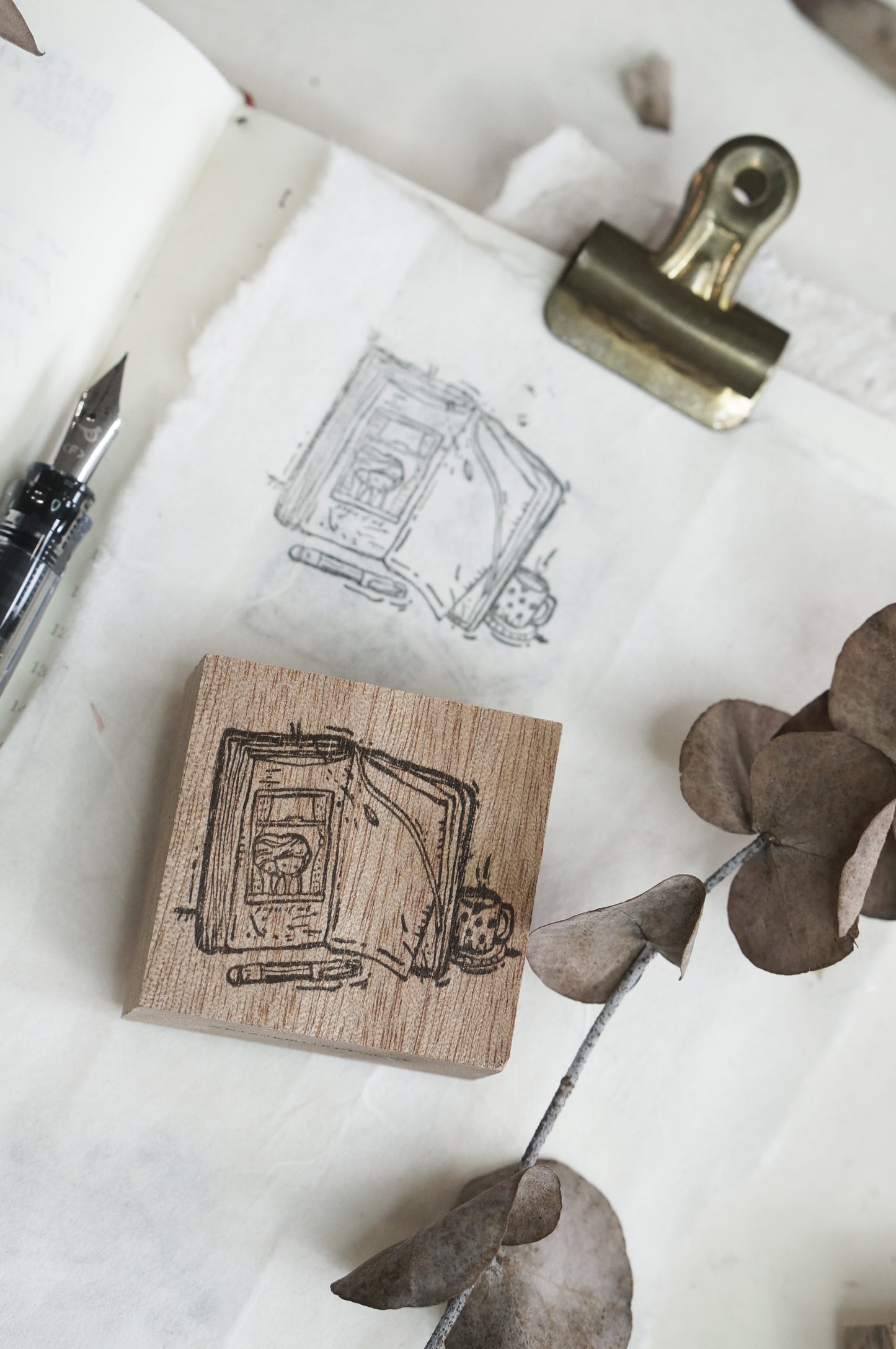 Black Milk Project "Pages of Me" Series Rubber Stamp - Between the Pages