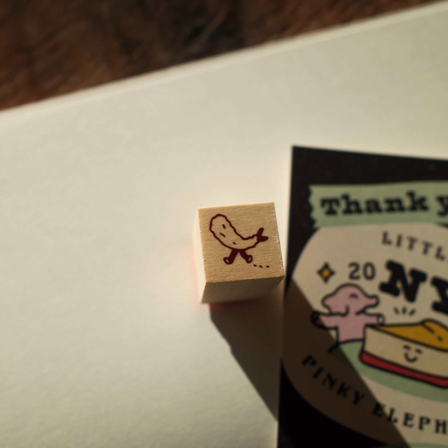 Littlelu Rubber Stamp - Runaway Tempura Shrimp
