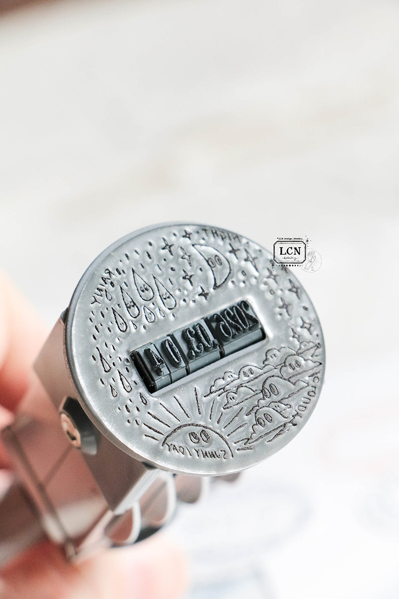 LCN Design Studio Crystal Date Stamp Set - Good Day