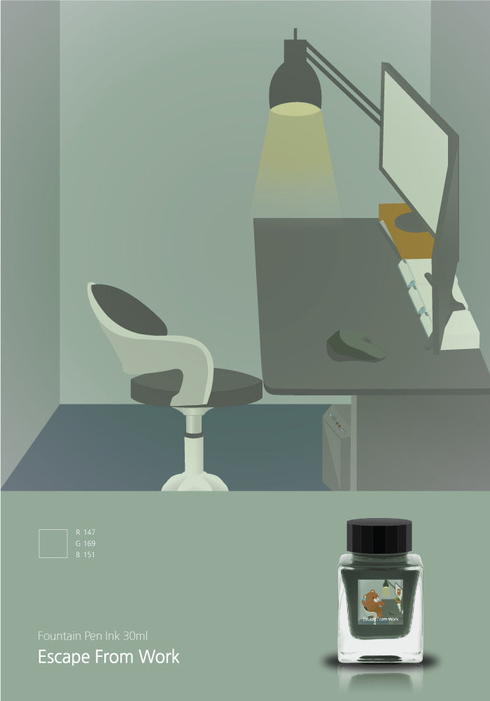 Tono & Lims Bottled Ink - Escape from Work, Friendship Collection