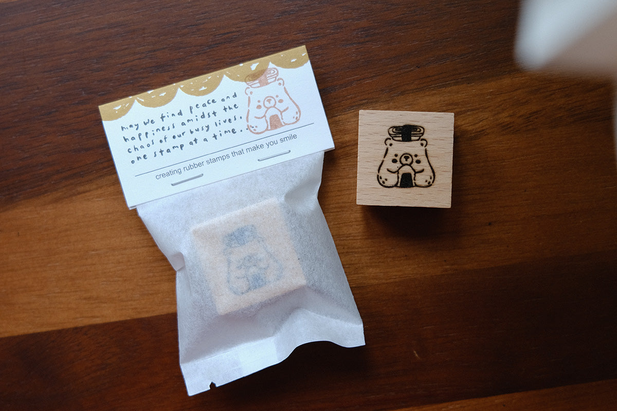 Eileen Tai Rubber Stamp - Foodie Bears, 10 Designs