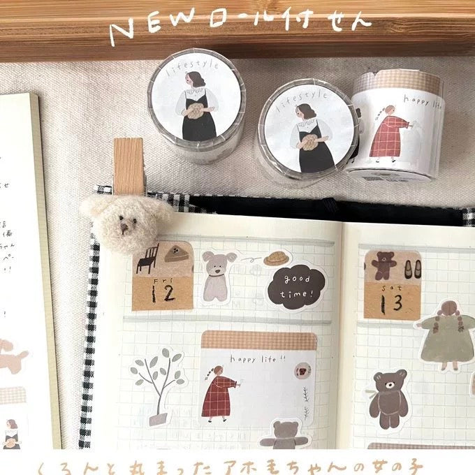 ranmyu Sticky Memo Roll - Girl's Lifestyle