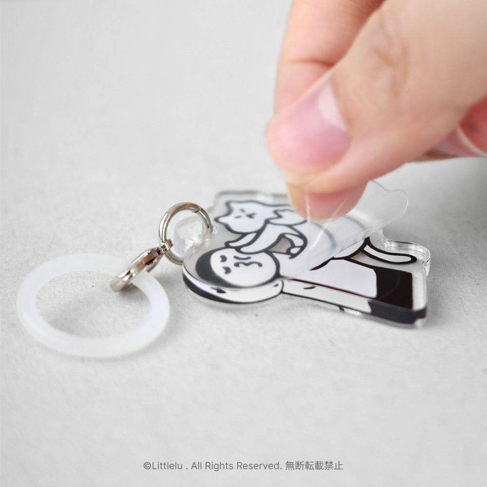 Littlelu Forced Cuddling Acrylic Charm