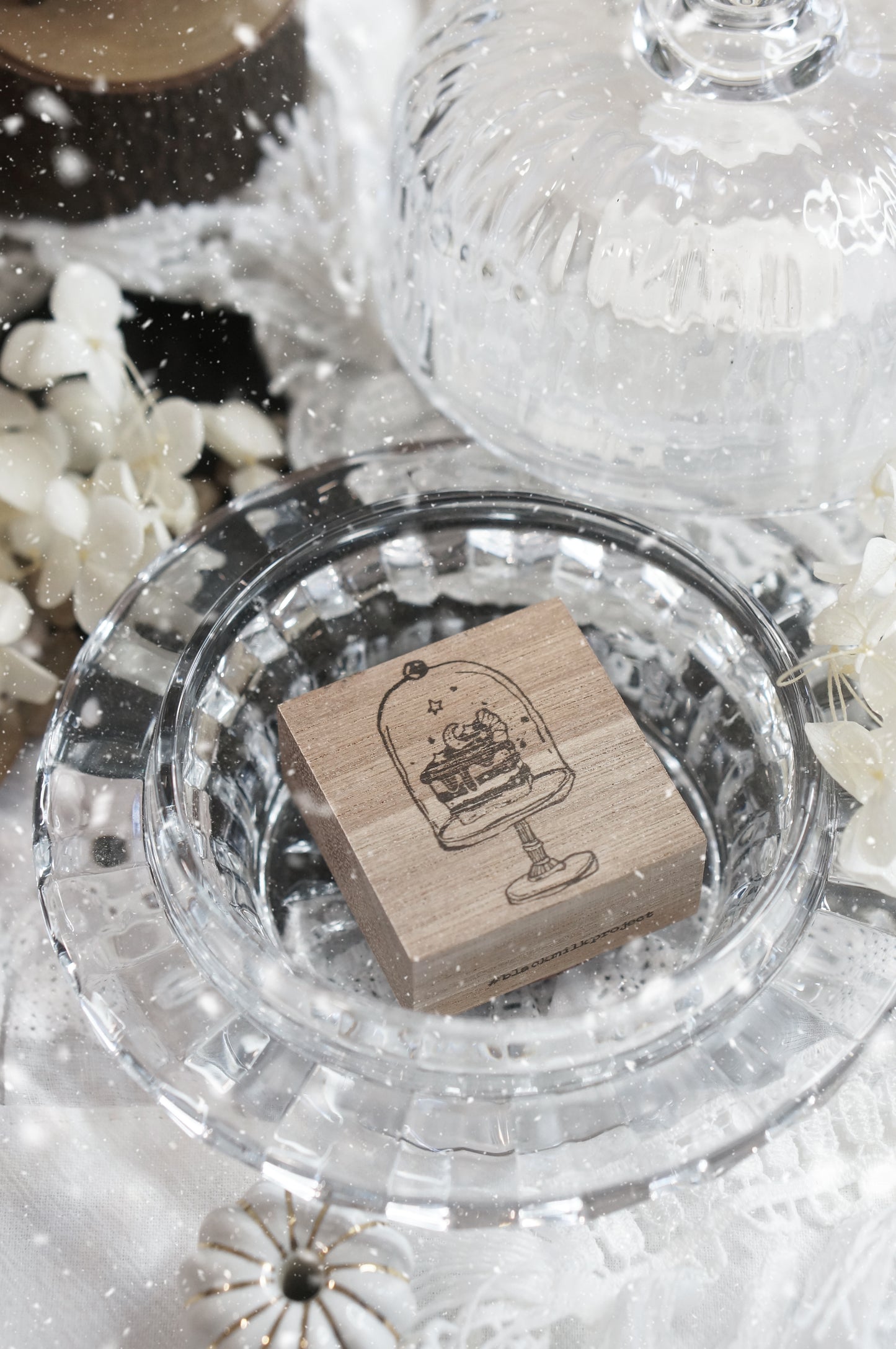 Black Milk Project "Notes in the Night" Series Rubber Stamp - Moon Slice