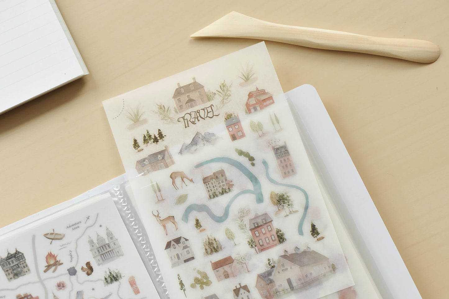 MU Storage Folder for Print-On Stickers, Light Purple