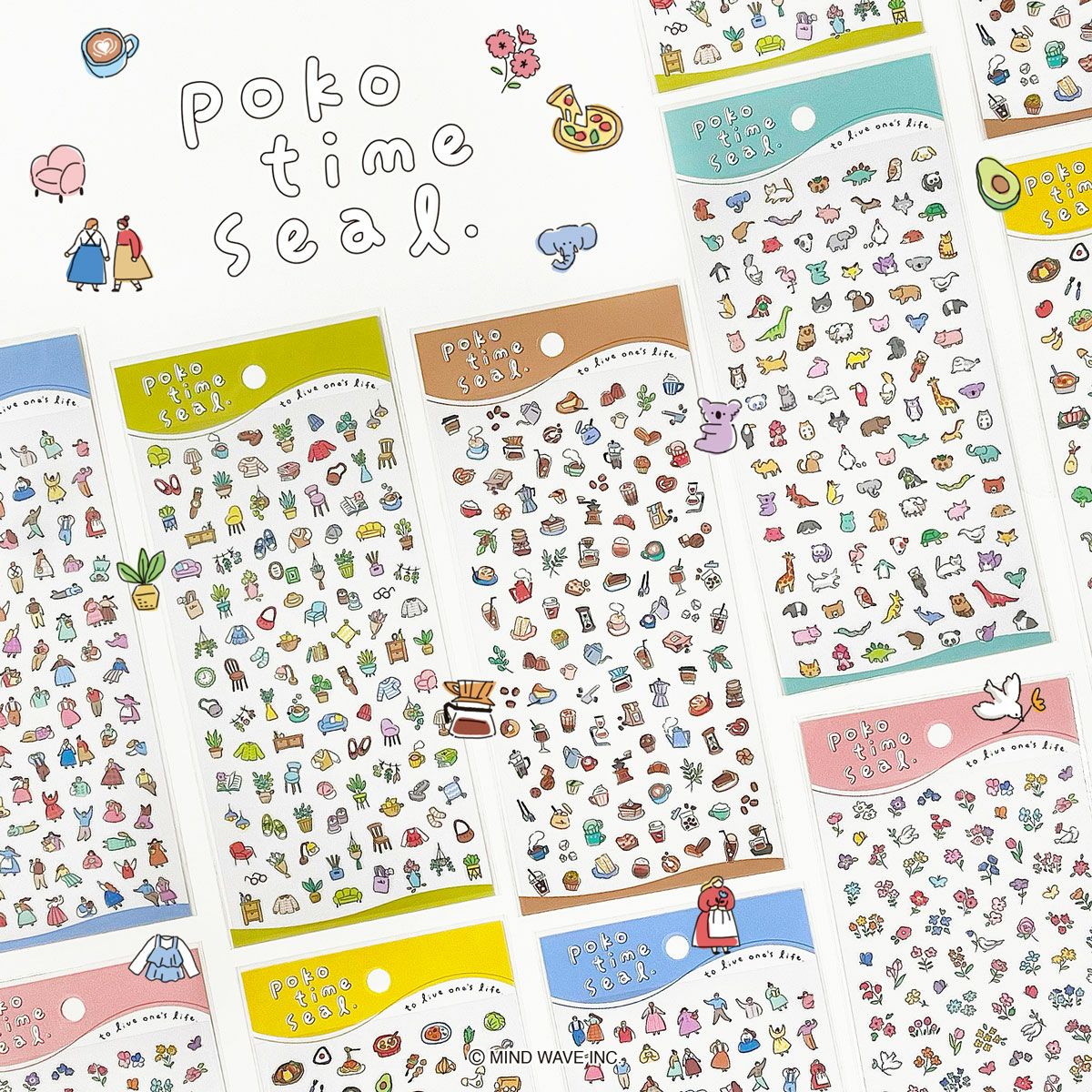 Mind Wave Poko Time Seal Sticker - Animal