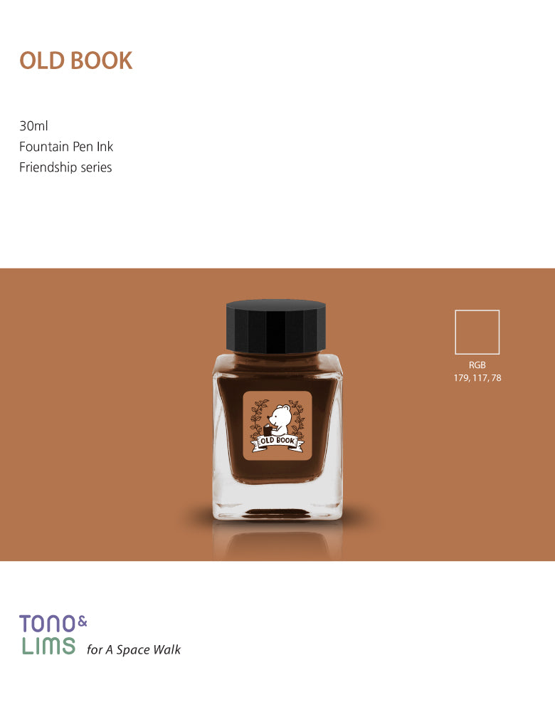 Tono & Lims Bottled Ink - Old Book , Friendship Collection