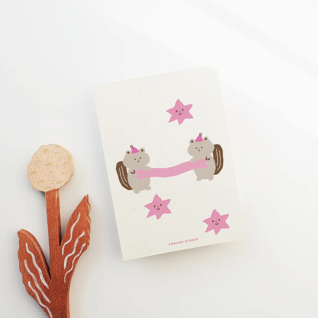 Yohand Studio Post Card - Squirrel's Wishes