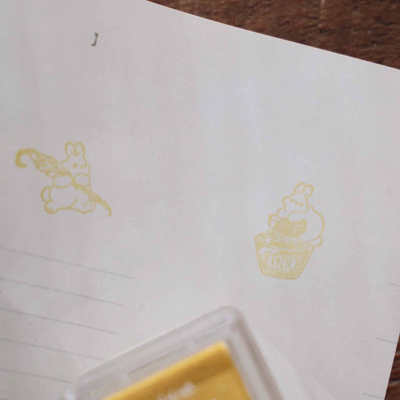 a kind of café Stamp It Colors Mini Ink Pad - Creamy Yellow