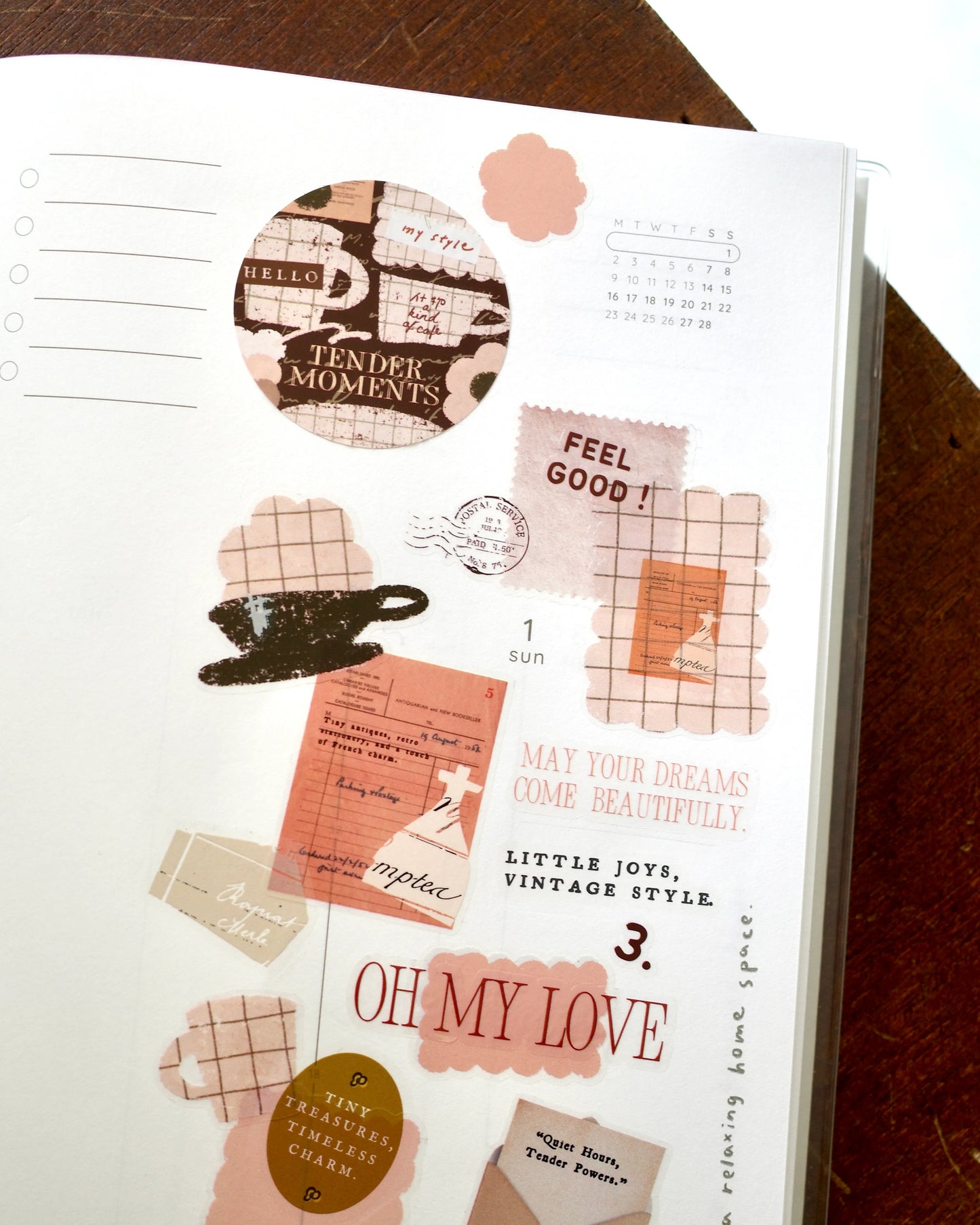 a kind of café Tender Moments Kiss-Cut PET Tape