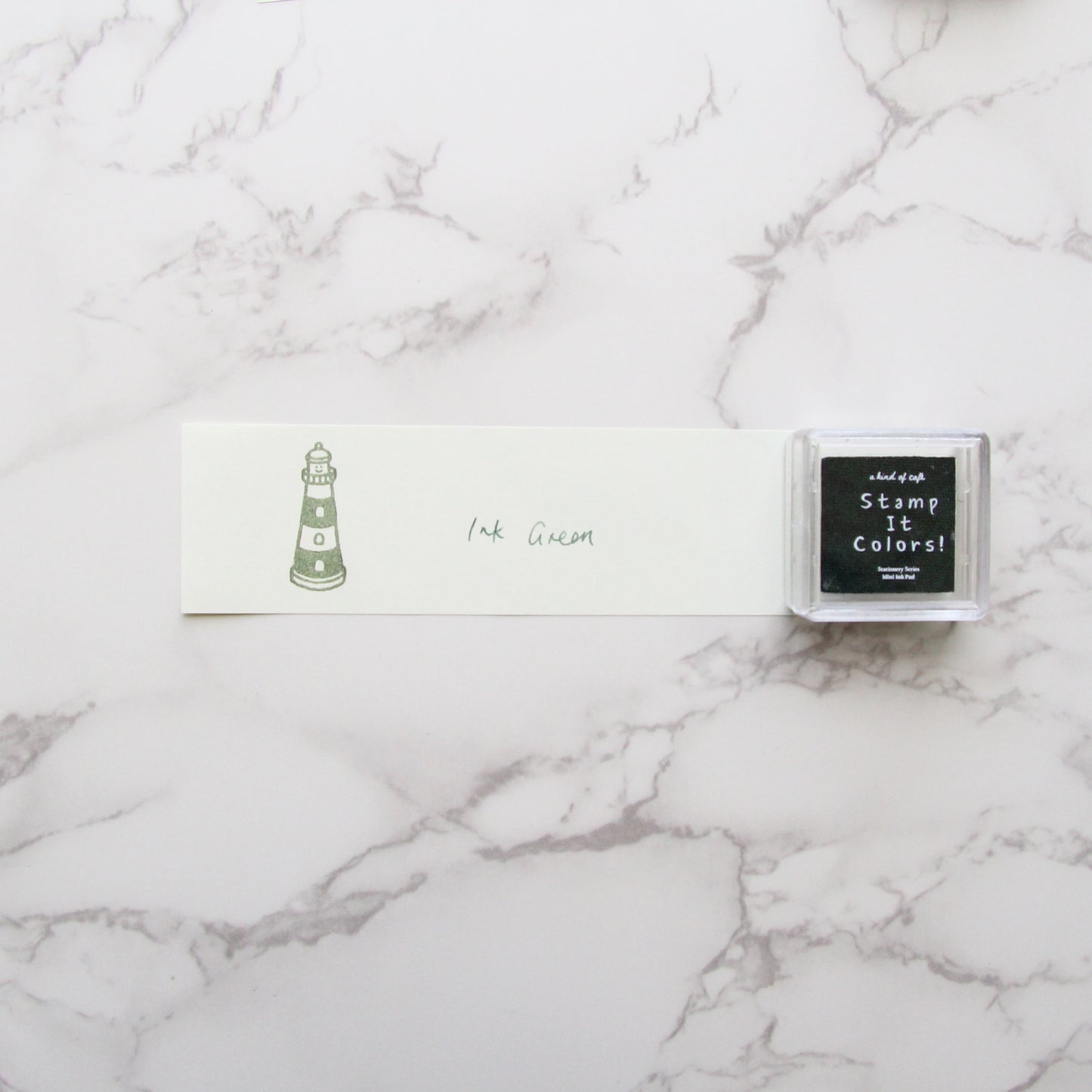 a kind of café Stamp It Colors Mini Ink Pad - Green Color Collection