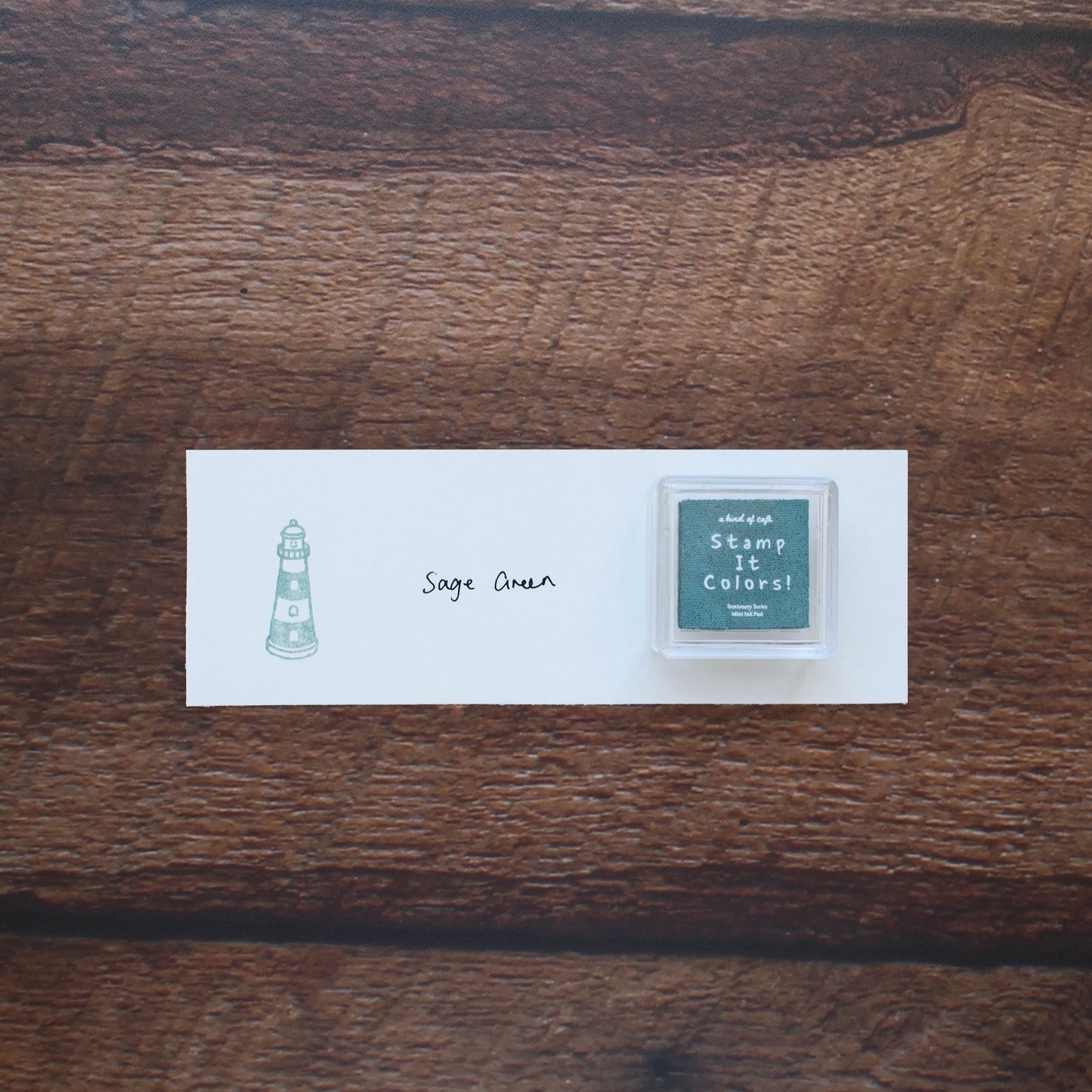 a kind of café Stamp It Colors Mini Ink Pad - Summer Green Colors