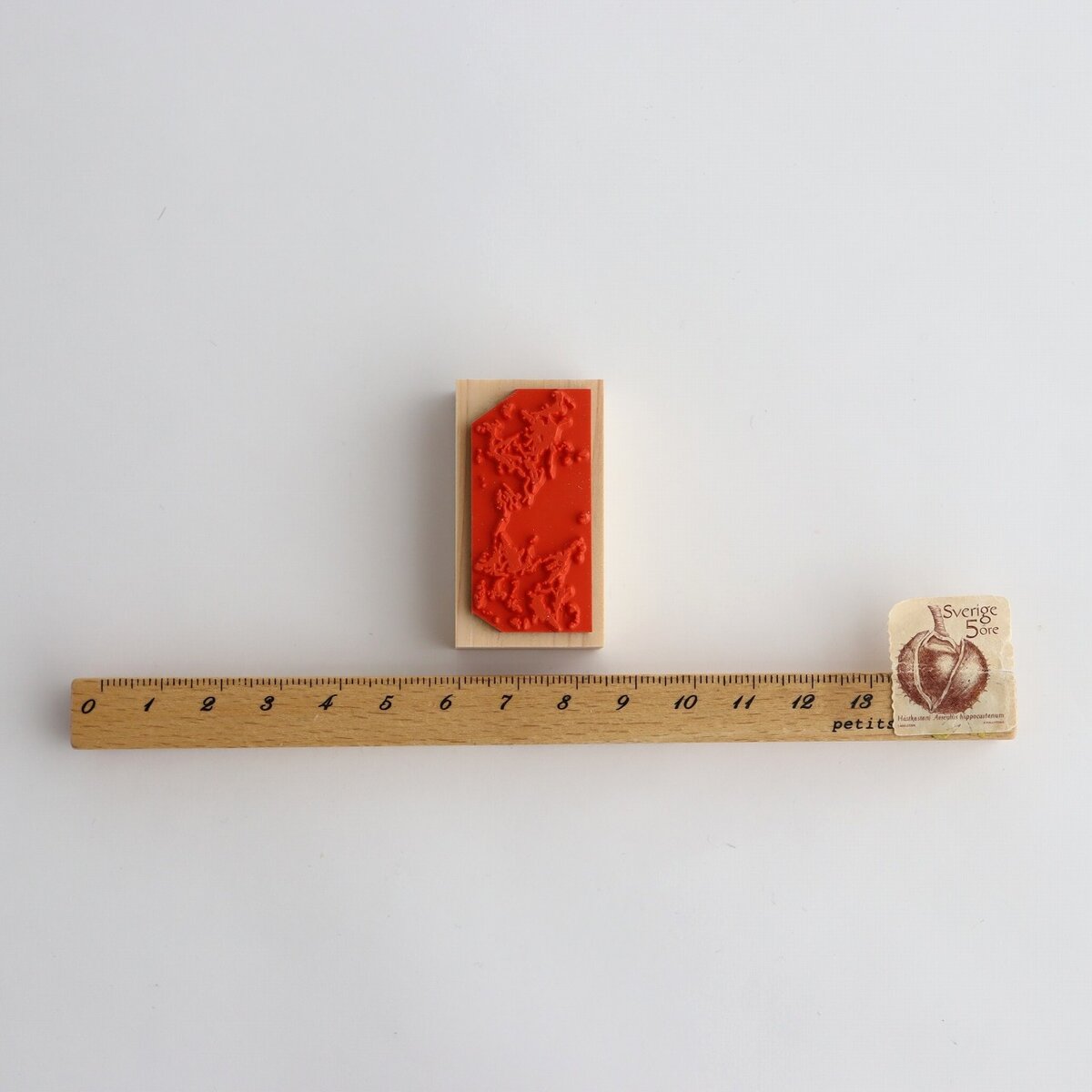 always smile... Marble Rubber Stamp