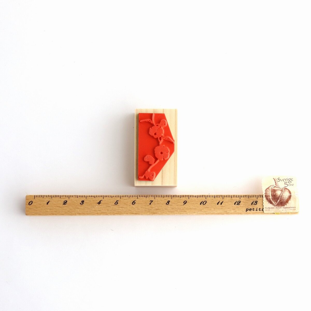 always smile... Morning Glory Rubber Stamp