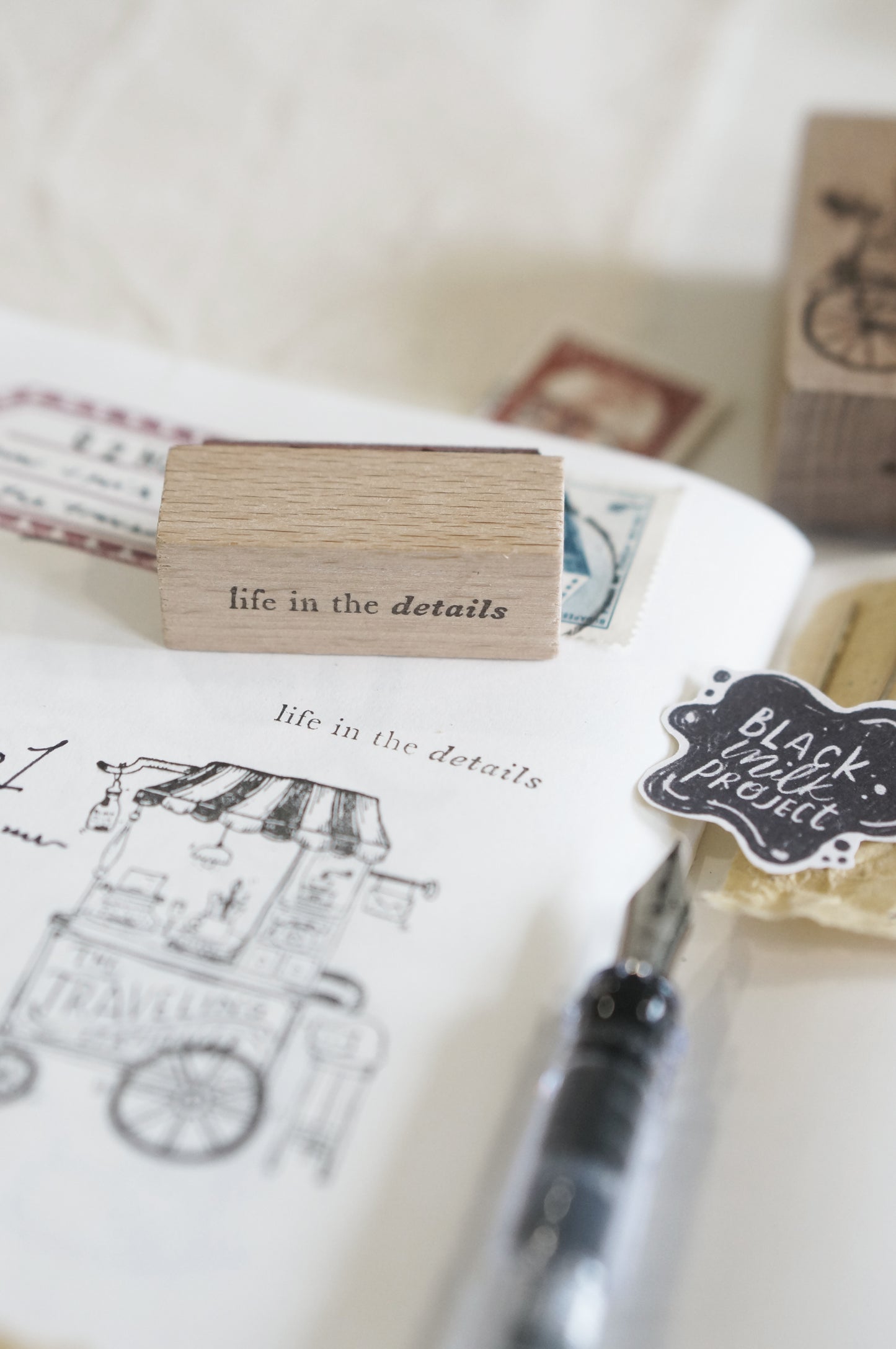 Black Milk Project Mini Rubber Stamp - Pages of Me - Words II