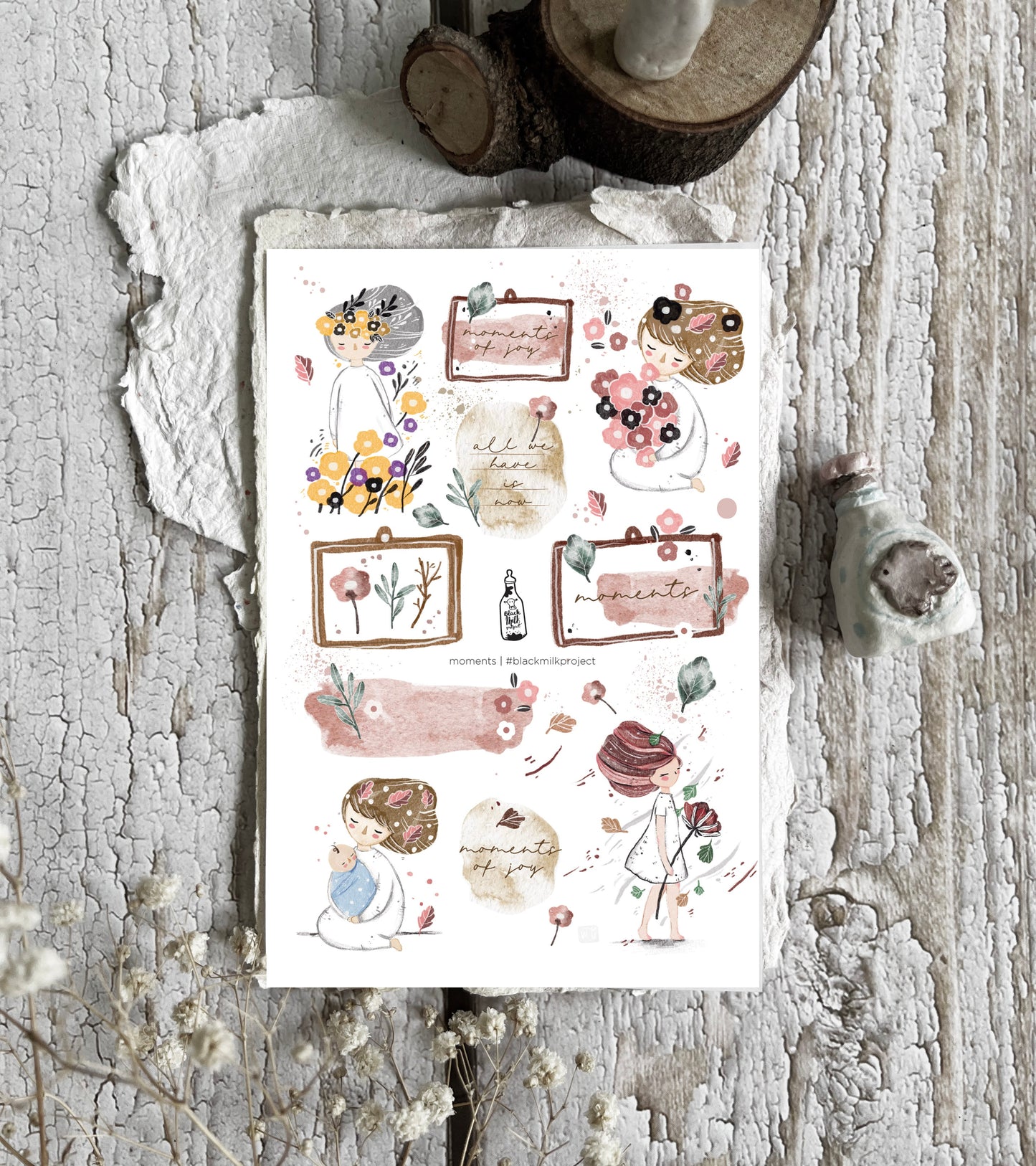 Black Milk Project Moments II Sticker Set, 2 pcs