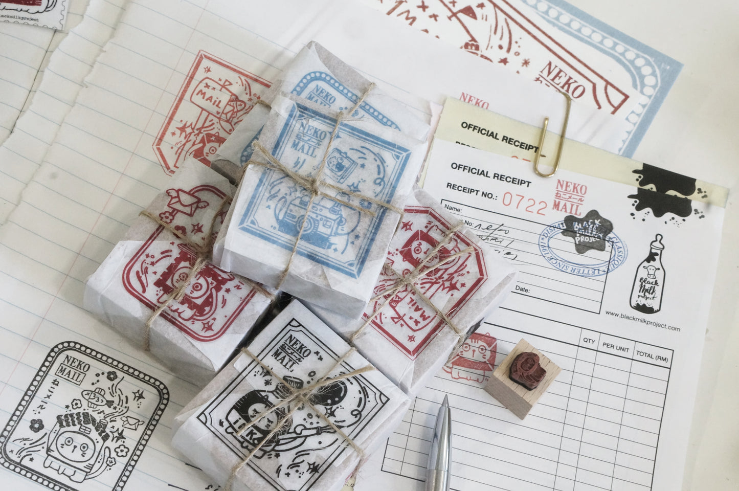 Black Milk Project "Neko Mail" Series Rubber Stamp - Stamp