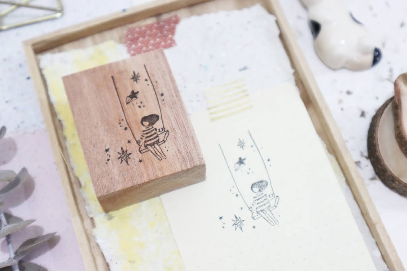 Black Milk Project Rubber Stamp - Starry Swing