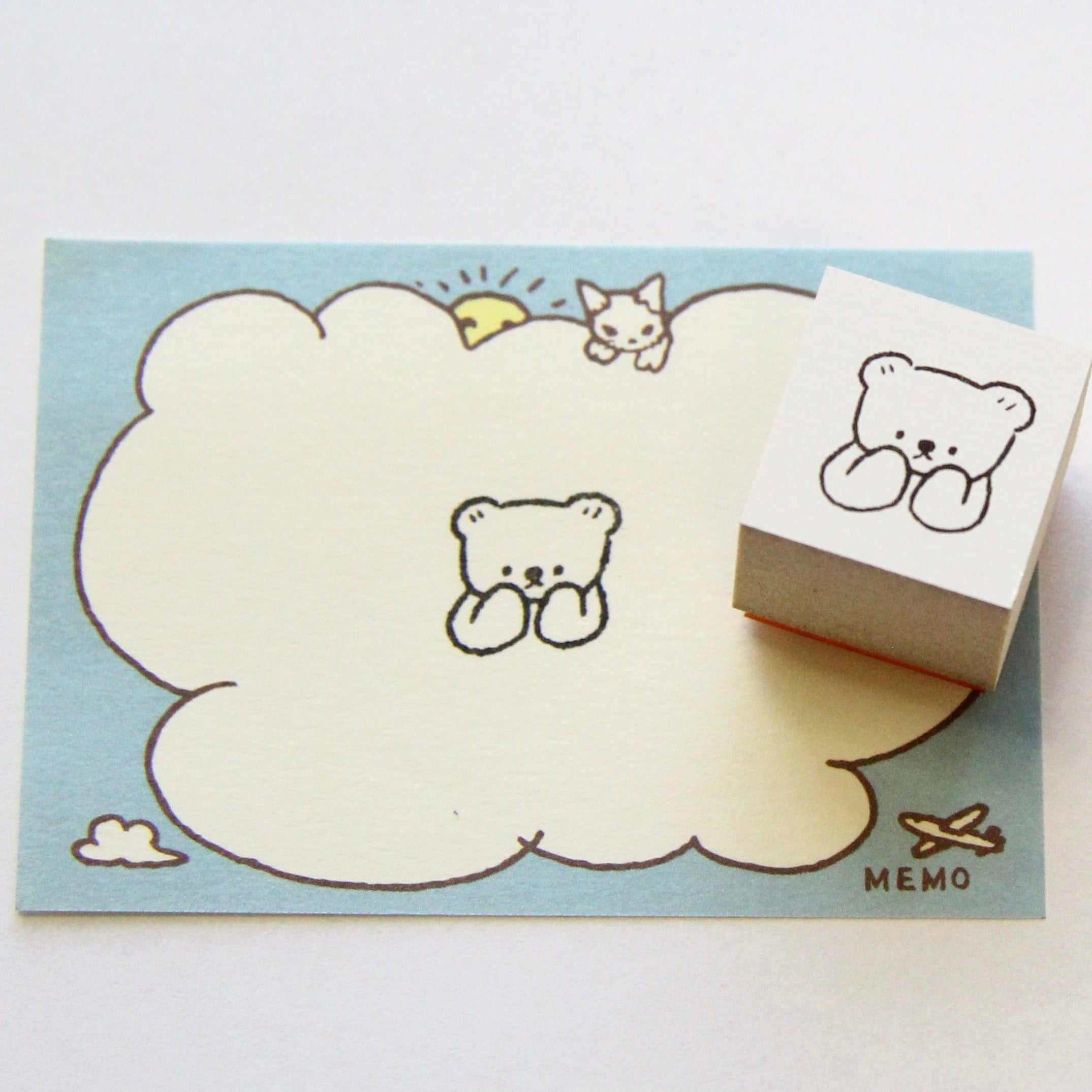 ranmyu Rubber Stamp - Reading Newspaper – Pinky Elephant