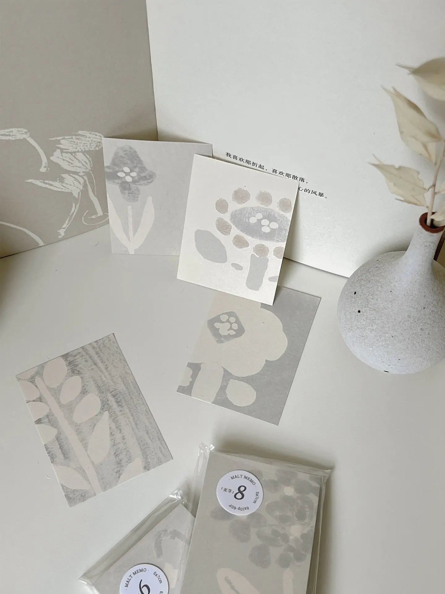 Freckles Tea Vol.5 Malt Mini Paper Pad, 8 designs