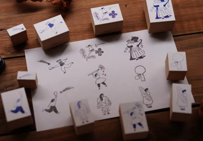 Ivy Snow Rubber Stamp Set - Shooting Star B