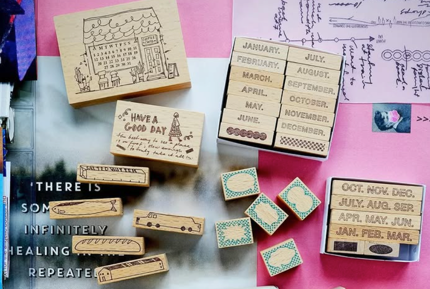 kurukynki Rubber Stamp - Journeying, 2 designs