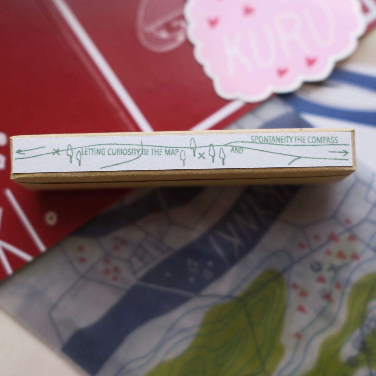 kurukynki Rubber Stamp - Explore, 2 designs