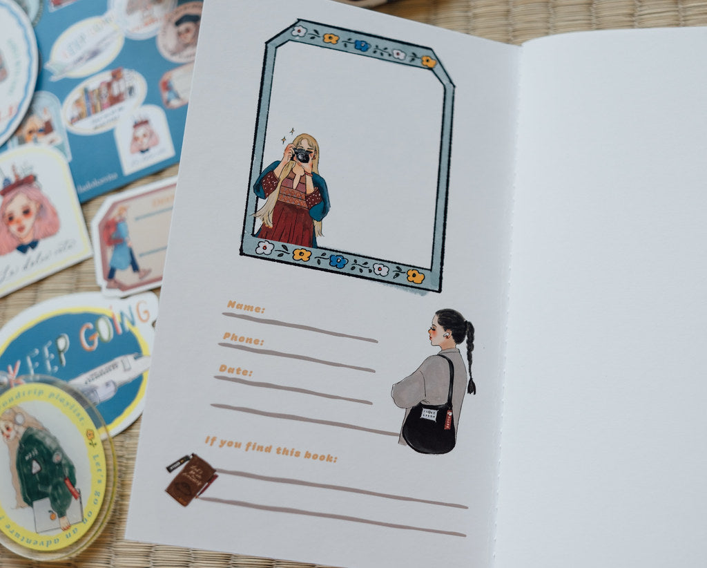 La Dolce Vita Travel Agency Slim Notebook, 8 designs