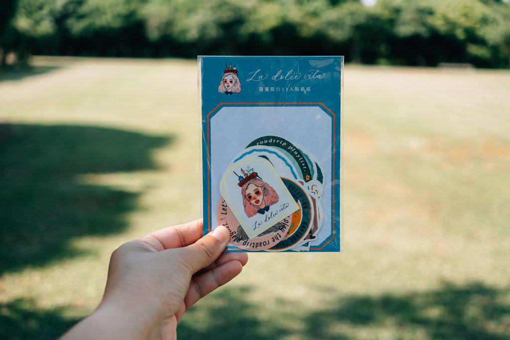 La Dolce Vita Medium Sticker Set - LDV Travel Agency, 11pcs