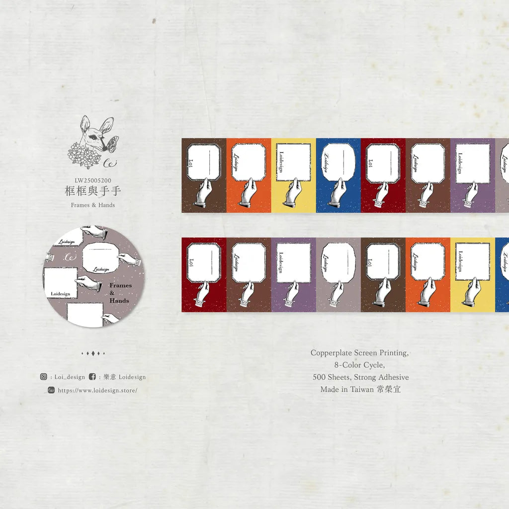 Loidesign Label Sticker - Frame & Hands