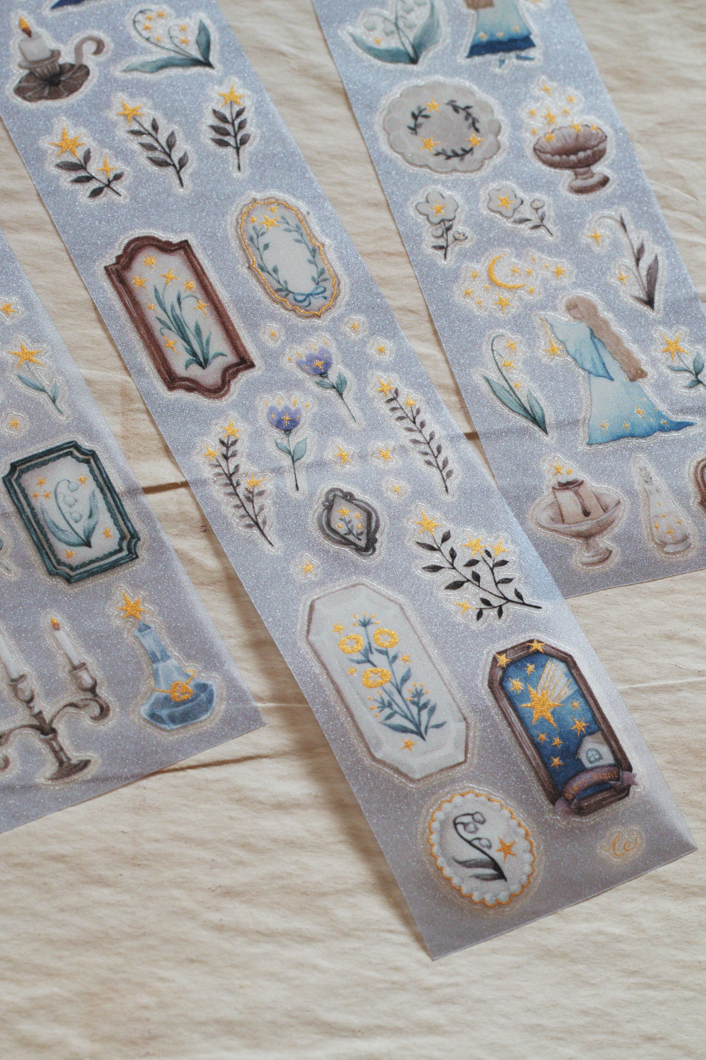 Loidesign Gilded Kiss-Cut PET Tape w/ Special Effect - Forest Witch Gathering Light