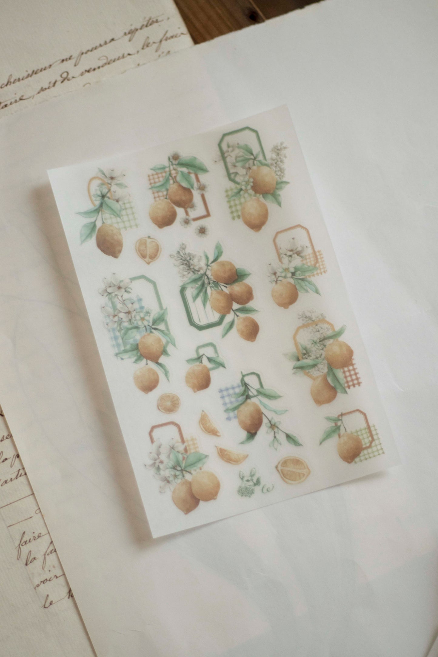 Loidesign Print-On Sticker Set - Lemon Afternoon Tea