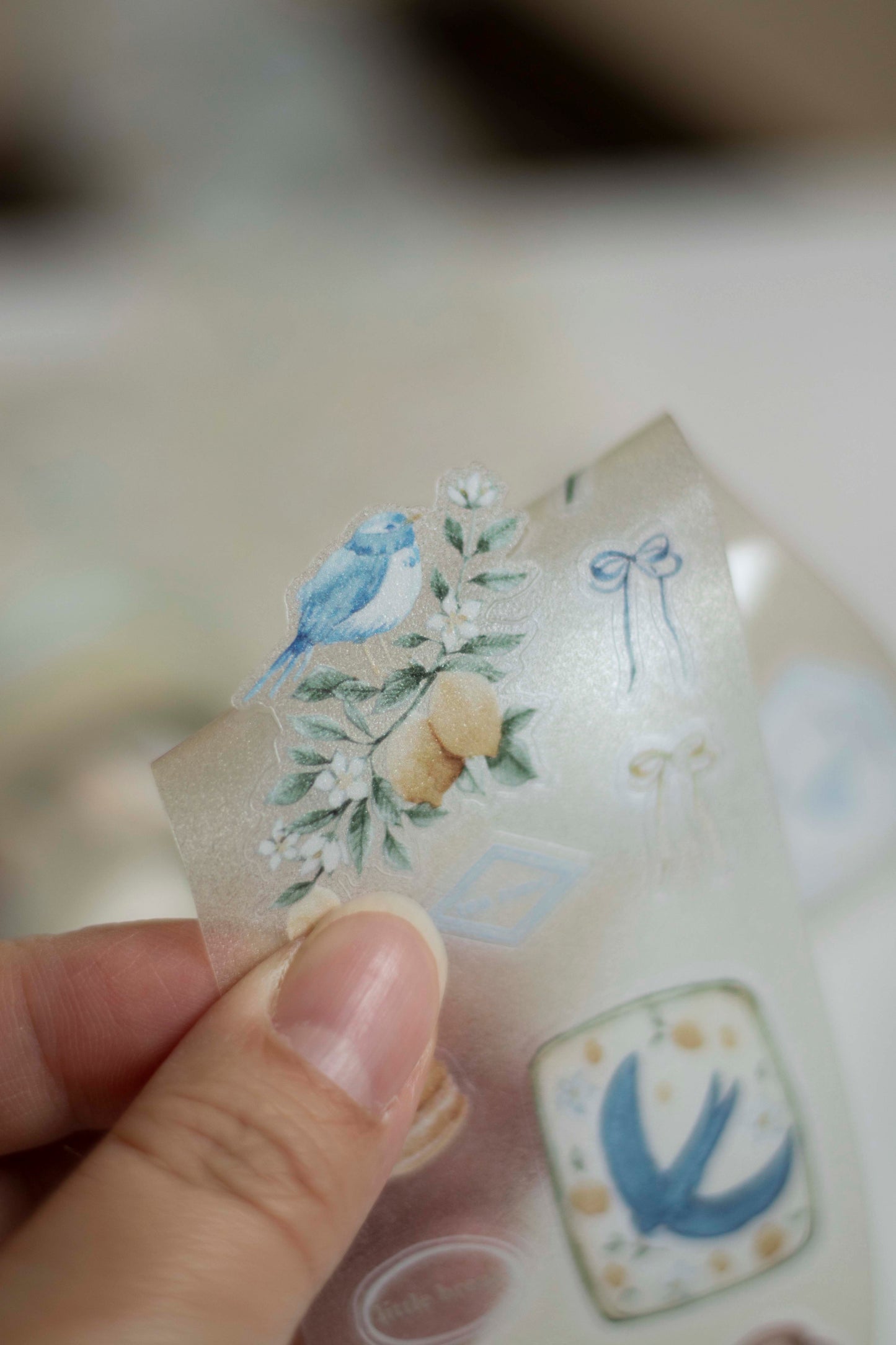 Loidesign Kiss-Cut PET Tape w/ Special Effect - Lemon Afternoon Tea