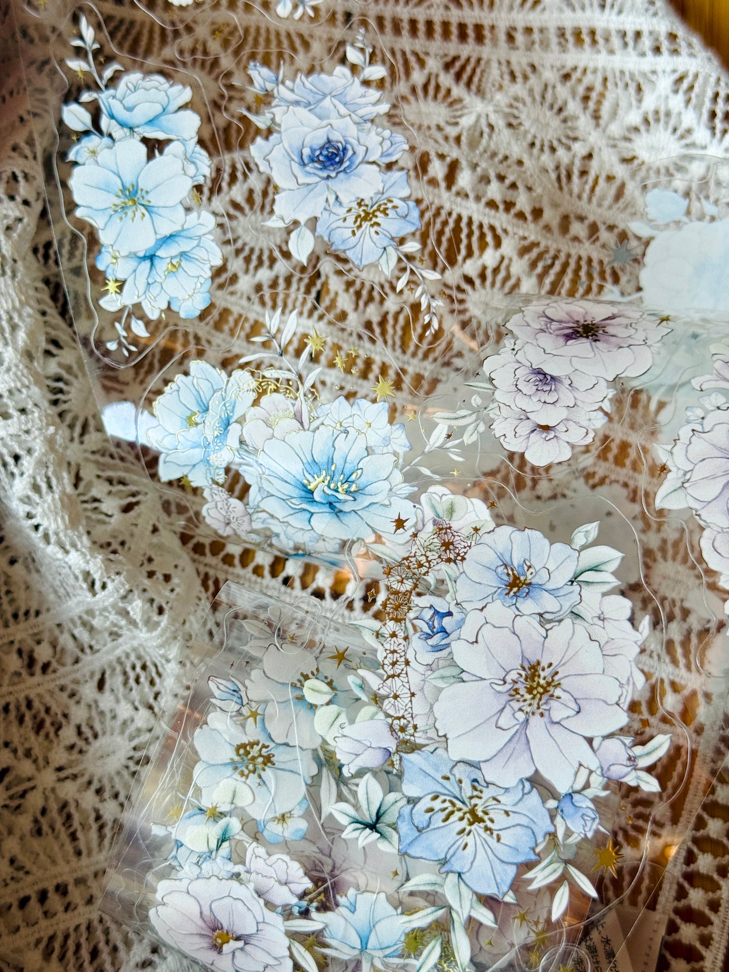 Loidesign Rose in the Morning Light Gold Foil Kiss-Cut PET Tape