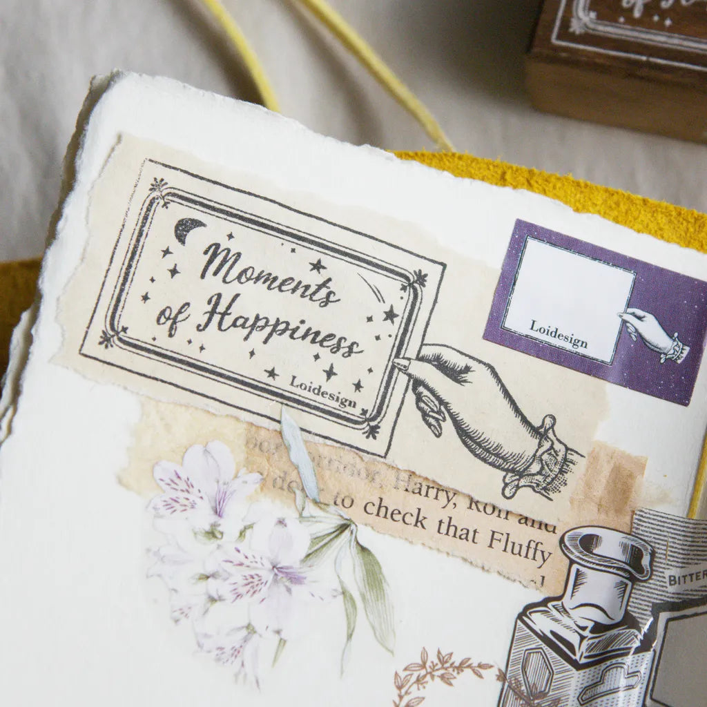 Loidesign Retro Hands Rubber Stamp - Puff Sleeves Women