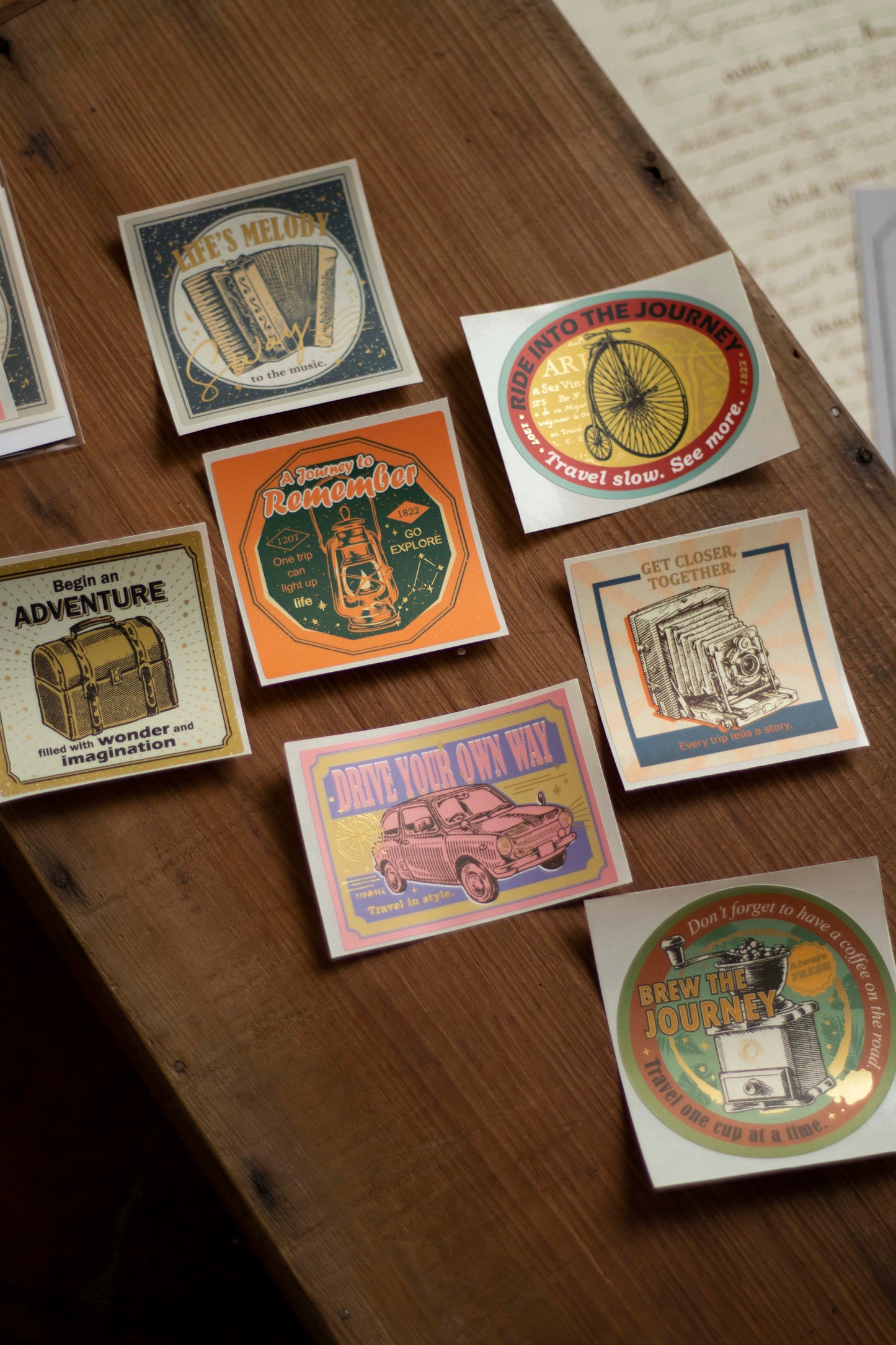 Loidesign Gold Foil Sticker Packet - The Next Journey