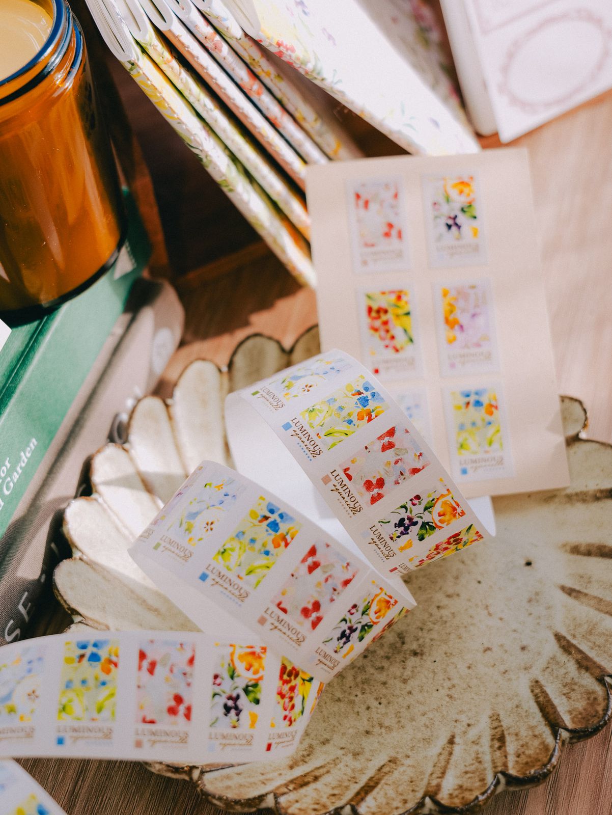 Meow Illustration Label Sticker - Luminous