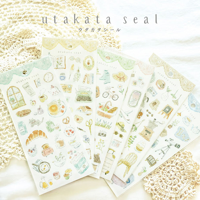 Mind Wave utakata seal Sticker - Garden