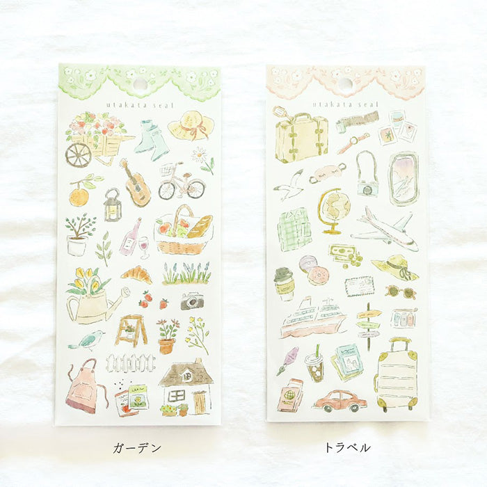 Mind Wave utakata seal Sticker - Travel