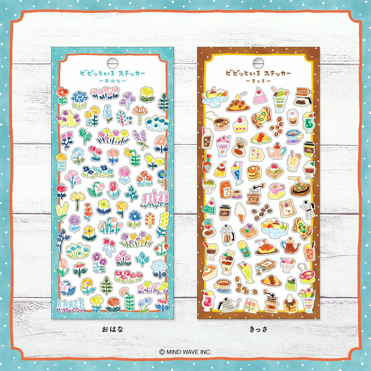Mind Wave Vivid Color Sticker - Flowers