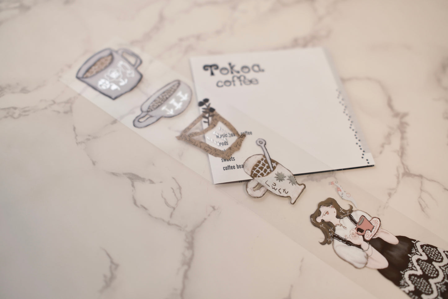 Misshoegg Clear PET Silver Foil Tape - Have Lots of Coffee