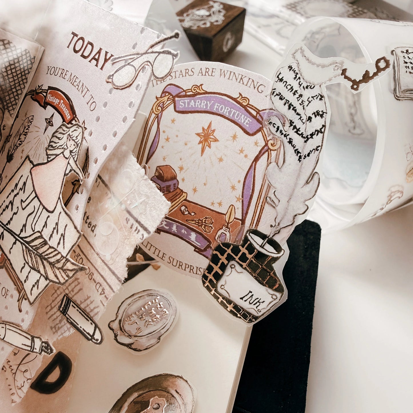 Stationery Lover Market x Misshoegg Collab, Rose Gold Gilded PET Tape - MissPaperie