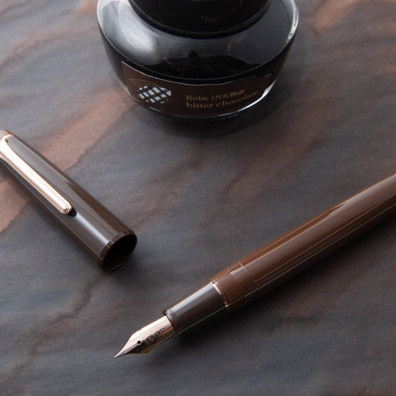 Nagasawa Original Fountain Pen - Chocolate Series - Bitter Chocolate