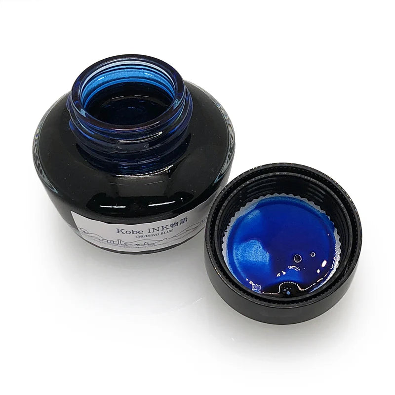 Nagasawa Kobe Bottled Ink - Cruising Blue, Special Collaboration