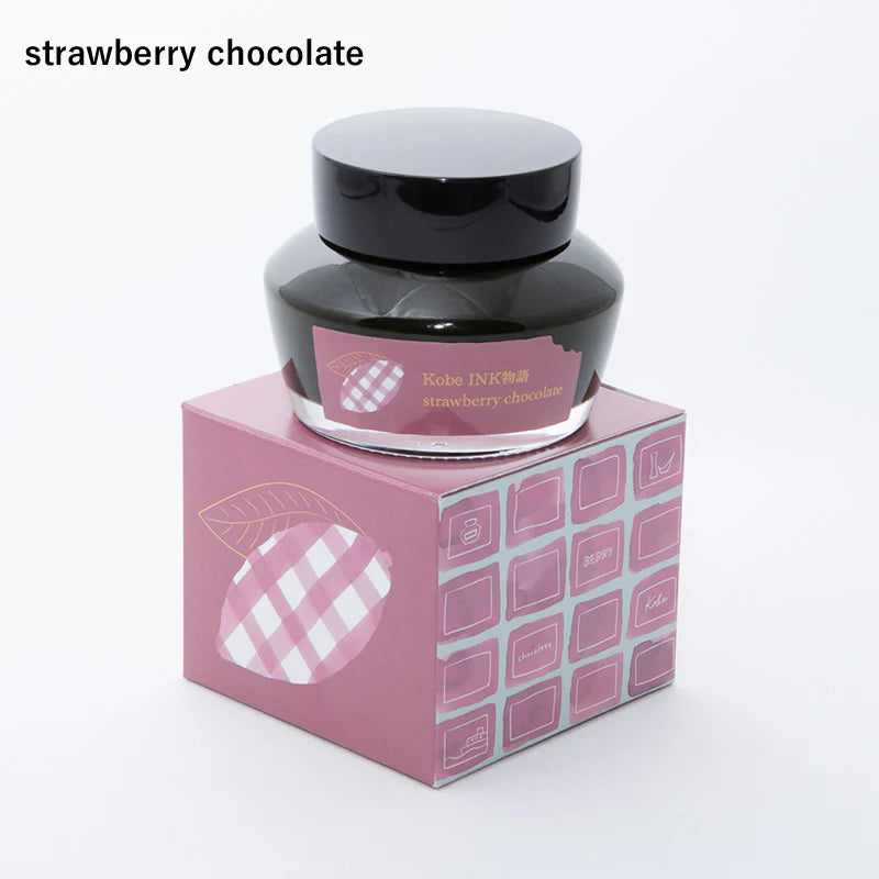 Nagasawa Kobe Bottled Ink - Strawberry Chocolate, Special Collaboration with Felissimo Chocolate Museum